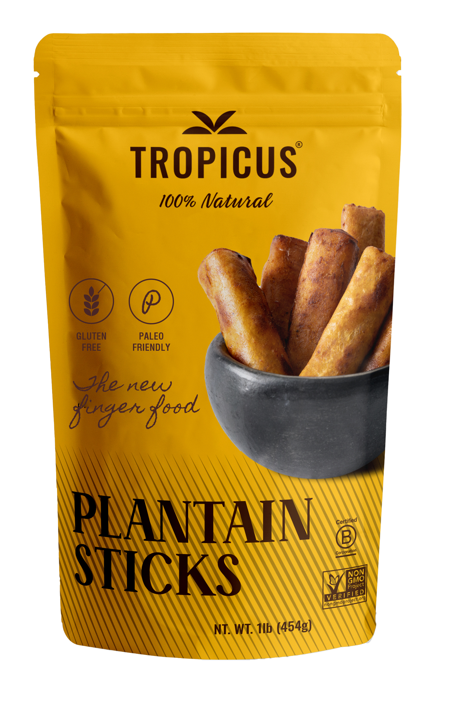 Empaque de plátano maduro Tropicus Sweet Plantain.